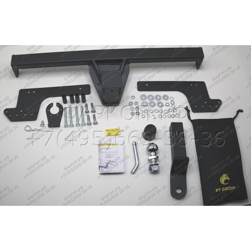 NTE-12-991122.00 PT GROUP Фаркоп на Renault Duster 2010-2021, 2021-2022, Nissan Terrano 2014-2022, Renault Kaptur 2016-2022 без подрезки бампера. Тип шара: E (легкосъемный шар под квадрат). Нагрузки: 1600/75 кг, масса фаркопа 16,8 кг (без электрики в комп
