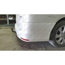 H.N30.A HALTY Фаркоп на Nissan Serena C26 2WD/4WD комплектация Highway Star, без парктроников 2010-2016. Требуется подрезка бампера. Тип шара: A. Нагрузки: 750/75 кг, масса 