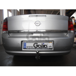 O045C GALIA Полностью оцинкованный фаркоп на Opel Vectra C седан/хетчбек 2002-2008. Подрозетник убирается за бампер. Тип шара: C (горизонтальный съемный). У
