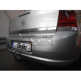 O045C GALIA Полностью оцинкованный фаркоп на Opel Vectra C седан/хетчбек 2002-2008. Подрозетник убирается за бампер. Тип шара: C (горизонтальный съемный). У