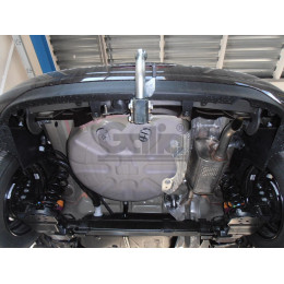 P042A GALIA Полностью оцинкованный фаркоп на Peugeot 208 хетчбек 2012-2019, Citroen C3 2016-. Подрозетник убирается за бампер. Тип шара: A. Невидимый вырез бампера