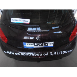 P042A GALIA Полностью оцинкованный фаркоп на Peugeot 208 хетчбек 2012-2019, Citroen C3 2016-. Подрозетник убирается за бампер. Тип шара: A. Невидимый вырез бампера
