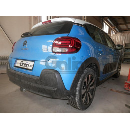 P042A GALIA Полностью оцинкованный фаркоп на Peugeot 208 хетчбек 2012-2019, Citroen C3 2016-. Подрозетник убирается за бампер. Тип шара: A. Невидимый вырез бампера