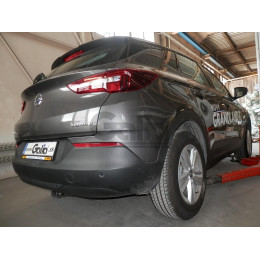 P046A GALIA Полностью оцинкованный фаркоп на Citroen C5 Aircross 2019-, Peugeot 3008 2016-2024, кроме GT line, Opel Grandland X 2017-2021, Opel Grandland 2021-. Подрозетник убирается за бампер.