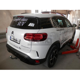 P046A GALIA Полностью оцинкованный фаркоп на Citroen C5 Aircross 2019-, Peugeot 3008 2016-2024, кроме GT line, Opel Grandland X 2017-2021, Opel Grandland 2021-. Подрозетник убирается за бампер.