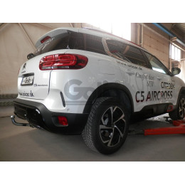 P046A GALIA Полностью оцинкованный фаркоп на Citroen C5 Aircross 2019-, Peugeot 3008 2016-2024, кроме GT line, Opel Grandland X 2017-2021, Opel Grandland 2021-. Подрозетник убирается за бампер.