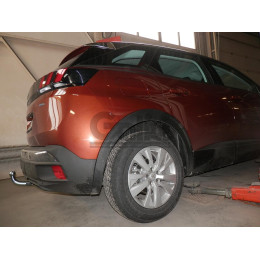 P046A GALIA Полностью оцинкованный фаркоп на Citroen C5 Aircross 2019-, Peugeot 3008 2016-2024, кроме GT line, Opel Grandland X 2017-2021, Opel Grandland 2021-. Подрозетник убирается за бампер.