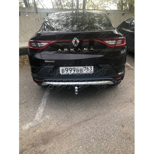 RAR-19-991122.00 PT GROUP Фаркоп на Renault Arkana 2019-2022 без подрезки бампера. Тип шара: E (легкосъемный шар под квадрат). Нагрузки: 1500/75 кг, масса фаркопа 18,4 кг (без электрики в комплекте)