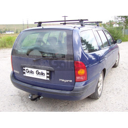 R018A GALIA Полностью оцинкованный фаркоп на Renault Megane I универсал 1996-2003. Тип шара: A. Установка без снятия и выреза бампера. Нагрузки: 1350/65 кг, масса 
