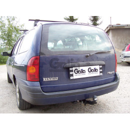 R018A GALIA Полностью оцинкованный фаркоп на Renault Megane I универсал 1996-2003. Тип шара: A. Установка без снятия и выреза бампера. Нагрузки: 1350/65 кг, масса 