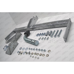 R018A GALIA Полностью оцинкованный фаркоп на Renault Megane I универсал 1996-2003. Тип шара: A. Установка без снятия и выреза бампера. Нагрузки: 1350/65 кг, масса 