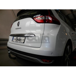 R099A GALIA Полностью оцинкованный фаркоп на Renault Scenic 2016-2022, Renault Grand Scenic 2016-2022. Подрозетник убирается за бампер. Тип шара: A. Установка без выреза б
