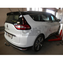 R099A GALIA Полностью оцинкованный фаркоп на Renault Scenic 2016-2022, Renault Grand Scenic 2016-2022. Подрозетник убирается за бампер. Тип шара: A. Установка без выреза б