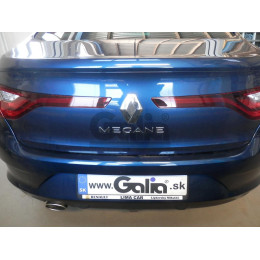 R100A GALIA Полностью оцинкованный фаркоп на Renault Megane GrandCoupe седан 2016-. Подрозетник убирается за бампер. Тип шара: A. Невидимый вырез бампера. Нагру