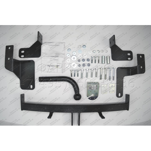 R106-A Лидер-плюс ТСУ для Renault Kangoo 1997-2008, Nissan Kubistar 2003-2009 без выреза бампера. Нагрузки: 1300/75 кг, масса фаркопа 15,4 кг (без электрики в комплекте)