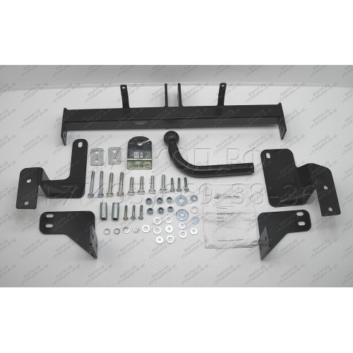 R106-A Лидер-плюс ТСУ для Renault Kangoo 1997-2008, Nissan Kubistar 2003-2009 без выреза бампера. Нагрузки: 1300/75 кг, масса фаркопа 15,4 кг (без электрики в комплекте)