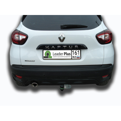 R116-A Лидер-плюс ТСУ для Renault Kaptur 2016-2022 без снятия и выреза бампера. Нагрузки: 1200/75 кг, масса фаркопа 13,6 кг (без электрики в комплекте)