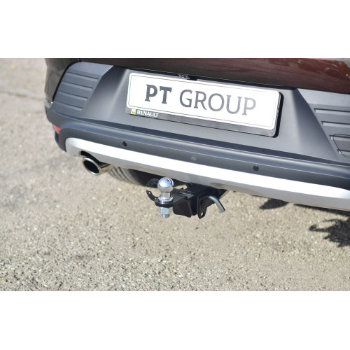 RAR-19-991122.00 PT GROUP Фаркоп на Renault Arkana 2019-2022 без подрезки бампера. Тип шара: E (легкосъемный шар под квадрат). Нагрузки: 1500/75 кг, масса фаркопа 18,4 кг (без электрики в комплекте)