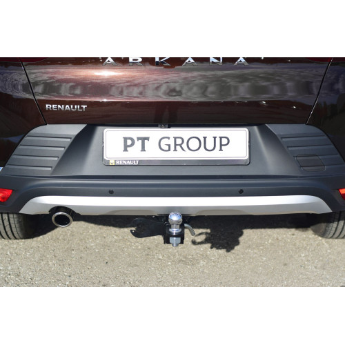 RAR-19-991122.00 PT GROUP Фаркоп на Renault Arkana 2019-2022 без подрезки бампера. Тип шара: E (легкосъемный шар под квадрат). Нагрузки: 1500/75 кг, масса фаркопа 18,4 кг (без электрики в комплекте)