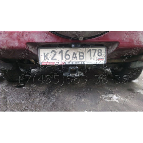 FA 0375-E Бизон Фаркоп на Suzuki Grand Vitara II 5 дверей 2005-2015. Требуется подрезка бампера. Тип шара: E (легкосъемный шар под квадрат). Нагрузки: 2600/120 кг. Не комплектуется электрикой
