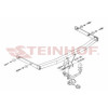 S-146 STEINHOF Фаркоп на Seat Ibiza хетчбек 3/5 дверей 03/2002-07/2008. Требуется подрезка бампера. Тип шара: A. Нагрузки: 1200/50 кг, масса фаркопа 15,2 кг (без электрики в комплекте)