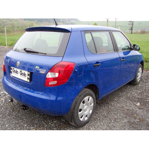 S081C GALIA Полностью оцинкованный фаркоп на Skoda Fabia хетчбек 2000-2007, 2007-2014. Подрозетник убирается за бампер. Тип шара: C (горизонтальный съемный). Невидимый вырез бампера. Нагрузки: 1200/50 кг, масса фаркопа 14,17 кг