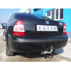 S088C GALIA Полностью оцинкованный фаркоп на Skoda Superb I 2002-2008, Volkswagen Passat B5 седан/универсал 1996-2005. Выхлопная труба с левой стороны. Подрозетник убирается за бампер. Тип шара: C (горизонтальный съемный). Невидимый вырез бампера. Нагрузк