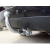 S088C GALIA Полностью оцинкованный фаркоп на Skoda Superb I 2002-2008, Volkswagen Passat B5 седан/универсал 1996-2005. Выхлопная труба с левой стороны. Подрозетник убирается за бампер. Тип шара: C (горизонтальный съемный). Невидимый вырез бампера. Нагрузк