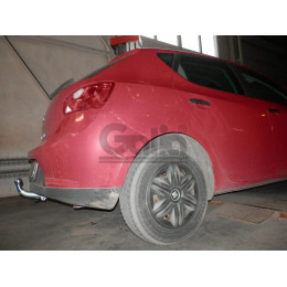 S095C GALIA Полностью оцинкованный фаркоп на SEAT Ibiza IV хетчбек 3/5 дверей 2008-2017, Ibiza ST универсал 2010-2017. Тип шара: C (горизонтальный съемный). Подрезка б