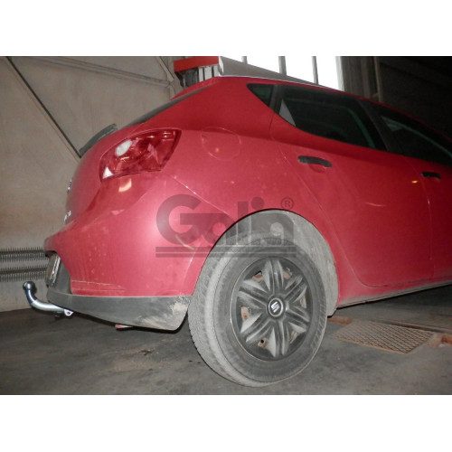 S095C GALIA Полностью оцинкованный фаркоп на SEAT Ibiza IV хетчбек 3/5 дверей 2008-2017, Ibiza ST универсал 2010-2017. Тип шара: C (горизонтальный съемный). Подрезка бампера. Нагрузки: 1200/75 кг, масса фаркопа 15,06 кг