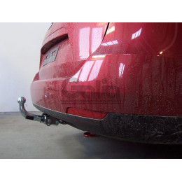 S095C GALIA Полностью оцинкованный фаркоп на SEAT Ibiza IV хетчбек 3/5 дверей 2008-2017, Ibiza ST универсал 2010-2017. Тип шара: C (горизонтальный съемный). Подрезка б