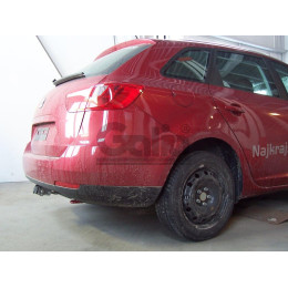 S095C GALIA Полностью оцинкованный фаркоп на SEAT Ibiza IV хетчбек 3/5 дверей 2008-2017, Ibiza ST универсал 2010-2017. Тип шара: C (горизонтальный съемный). Подрезка б