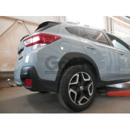 S144A GALIA Полностью оцинкованный фаркоп на Subaru XV 2017-2022. Подрозетник убирается за бампер. Тип шара: A. Установка без выреза бампера. Нагрузки: 1600/9