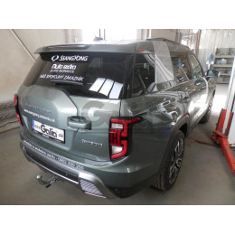 S145V GALIA Полностью оцинкованный фаркоп на KGM Torres 2023-, SsangYong Torres 2022-2023. Подрозетник убирается за бампер. Тип шара: AV (вертикальное быстросъемное 