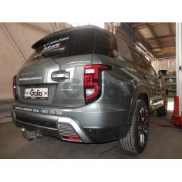 S145V GALIA Полностью оцинкованный фаркоп на KGM Torres 2023-, SsangYong Torres 2022-2023. Подрозетник убирается за бампер. Тип шара: AV (вертикальное быстросъемное 