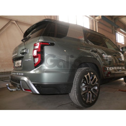 S145V GALIA Полностью оцинкованный фаркоп на KGM Torres 2023-, SsangYong Torres 2022-2023. Подрозетник убирается за бампер. Тип шара: AV (вертикальное быстросъемное 