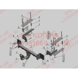 SZ 10 AVTOS Фаркоп на Suzuki SX4 седан 2006-2013 без подрезки бампера. Тип шара: A. Нагрузки: 1200/75 кг, масса фаркопа 19 кг (без электрики в комплекте)