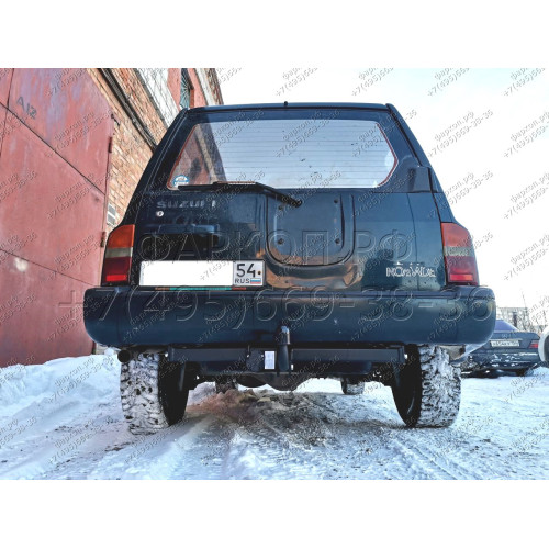 H.S38.A HALTY Фаркоп на Suzuki Escudo 5 дверей 1988-1998, Suzuki Vitara 1988-1998 без подрезки бампера. Тип шара: A. Нагрузки: 750/75 кг, масса фаркопа 12,9 кг