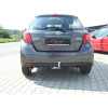 T069C GALIA Полностью оцинкованный фаркоп на Toyota Yaris 2014-2020. Тип шара: C (горизонтальный съемный). Установка без выреза бампера. Нагрузки: 1050/60 кг, масса фаркопа 14,6 кг