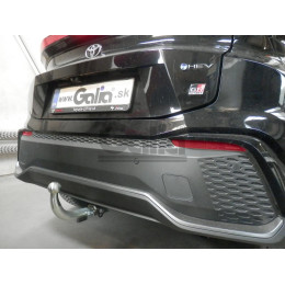 T073C GALIA Полностью оцинкованный фаркоп на Toyota C-HR 2018-2023, 2023-, Toyota Corolla хетчбек 2019-. Тип шара: C (горизонтальный съемный). Установка без выреза бамп