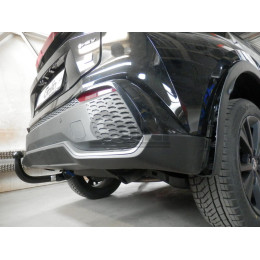 T073C GALIA Полностью оцинкованный фаркоп на Toyota C-HR 2018-2023, 2023-, Toyota Corolla хетчбек 2019-. Тип шара: C (горизонтальный съемный). Установка без выреза бамп