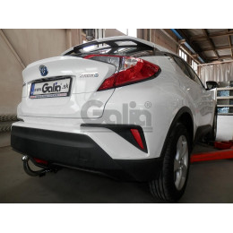 T073C GALIA Полностью оцинкованный фаркоп на Toyota C-HR 2018-2023, 2023-, Toyota Corolla хетчбек 2019-. Тип шара: C (горизонтальный съемный). Установка без выреза бамп