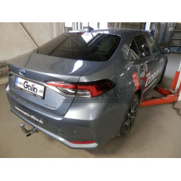 T074A GALIA Полностью оцинкованный фаркоп на Toyota Corolla седан 2019-. Тип шара: A. Невидимый вырез бампера. Нагрузки: 1600/80 кг, масса фаркопа 14,22 кг