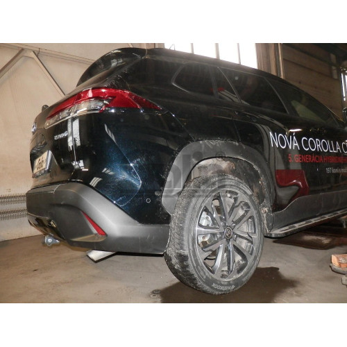 T080A GALIA Полностью оцинкованный фаркоп на Toyota Corolla Cross 2022-. Тип шара: A. Невидимый вырез бампера. Нагрузки: 1200/75 кг, масса фаркопа 14,22 кг
