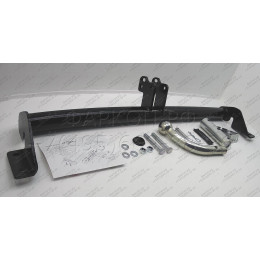 T102-BA TAVIALS ТСУ для Toyota Avensis T25 седан 2003-2008 без снятия и выреза бампера. Тип шара: C (оцинкованный, съемный). Нагрузки: 1500/75 кг, масса фаркопа 12,64 кг (