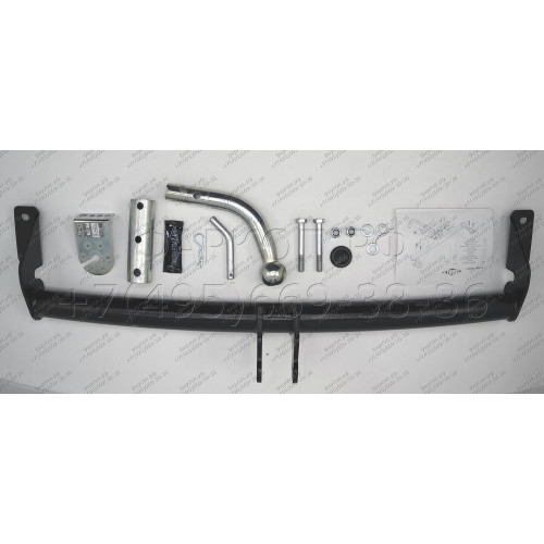T102-BA TAVIALS ТСУ для Toyota Avensis T25 седан 2003-2008 без снятия и выреза бампера. Тип шара: C (оцинкованный, съемный). Нагрузки: 1500/75 кг, масса фаркопа 12,64 кг (без электрики в комплекте)