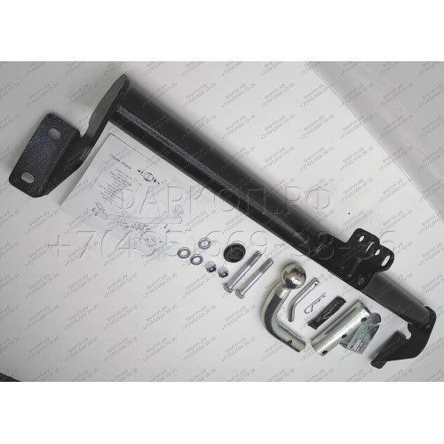 T102-BA TAVIALS ТСУ для Toyota Avensis T25 седан 2003-2008 без снятия и выреза бампера. Тип шара: C (оцинкованный, съемный). Нагрузки: 1500/75 кг, масса фаркопа 12,64 кг (без электрики в комплекте)