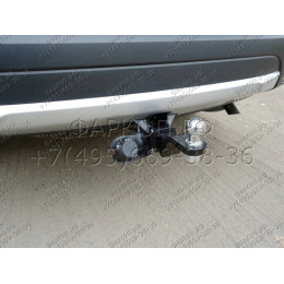 TCU00089 ТСС Фаркоп на Mitsubishi Outlander 2015-2018, 2018-2022. Требуется подрезка бампера. Тип шара: E (шаровый узел под американский квадрат). Нагрузки: 1500/80 кг
