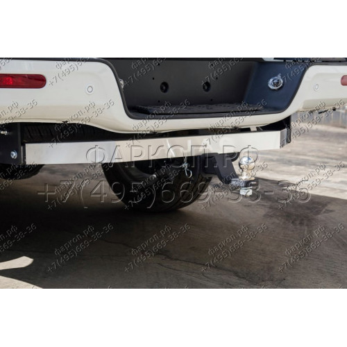 TCU00309 ТСС Фаркоп на JAC T6 2021-, JAC T8 Pro 2023- без подрезки бампера. Тип шара: E (шаровый узел под американский квадрат). Нагрузки: 2500/100 кг