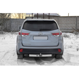 THL-13-991224.00 PT GROUP Фаркоп с нержавеющей накладкой на Toyota Highlander 2013-2020 без подрезки бампера. Тип шара: F. Нагрузки: 2500/120 кг, масса фаркопа 21,4 кг (без 